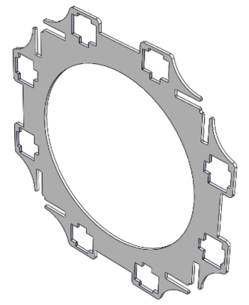 Verbindungsblech Kreuzform