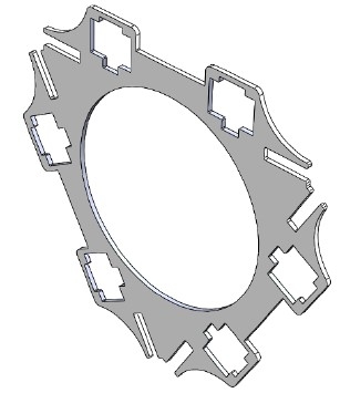 Verbindungsblech Sternform